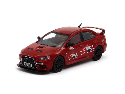 1/64 TARMAC T64-004-RER MITSUBISHI LANCER EVO X RALLIART - RED