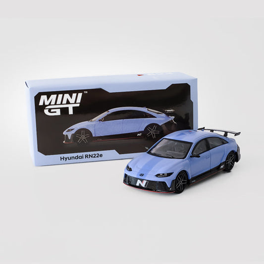 1/64 MINI GT MGT00824 HYUNDAI RN22E VISION BLUE LHD