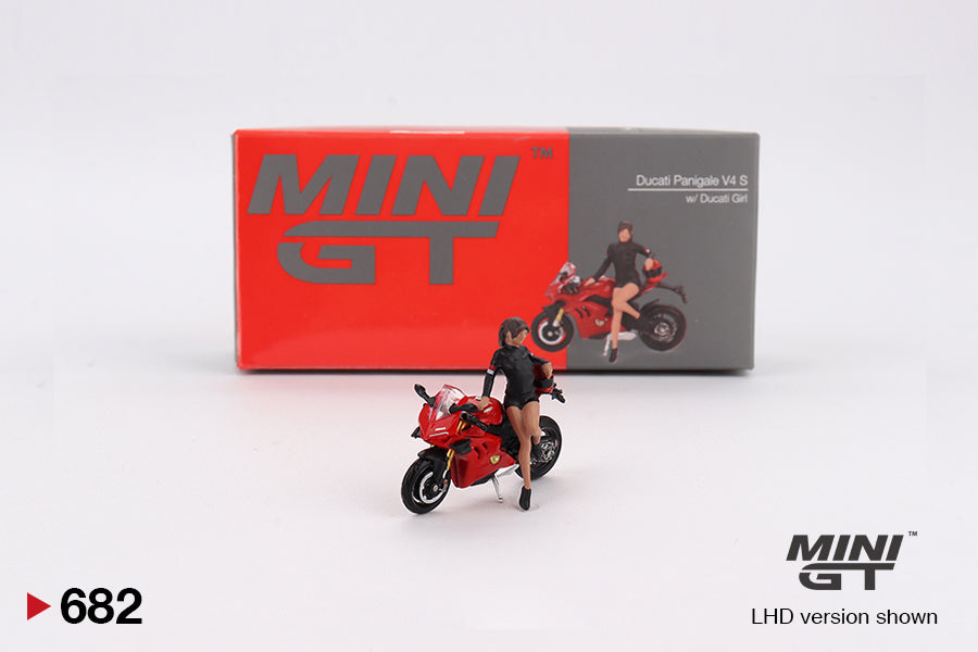 1/64 MINI GT MGT00682-L DUCATI PANIGALE V4 S WITH DUCATI GIRL