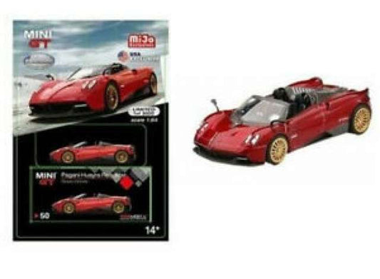 1/64 MINI GT MGT00050-MJ PAGANI HUAYRA ROADSTER ROSSO MONZA MIJO EXCLUSIVE