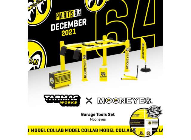 1/64 TARMAC T64A-001-ME GARAGE TOOLS SET MOONEYES