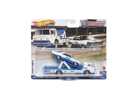 1/64 HOTWHEELS FLF56-HCR33 TEAM TRANSPORT '65 FORD GALAXIE FORD C-800