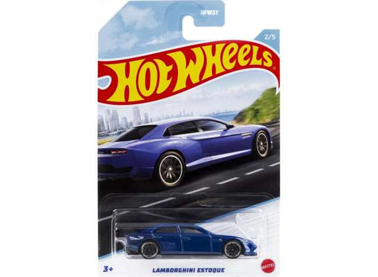 1/64 HOTWHEELS HDH13 LUXURY SEDANS - LAMBORGHINI ESTOQUE BLUE