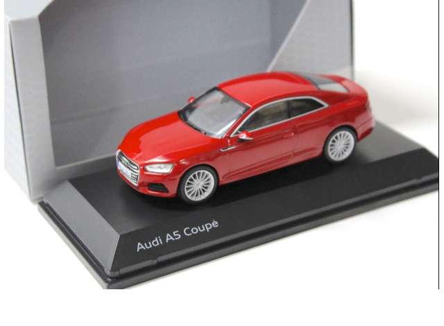 1/43 DEALER MODEL MADE BY SPARK 5011605432 2017 AUDI A5 COUPE TANGO RED