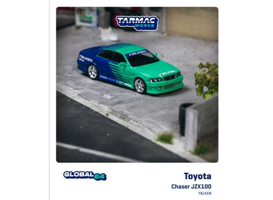 1/64 TARMAC T64G-007-FA TOYOTA CHASER JZX100 FALKEN