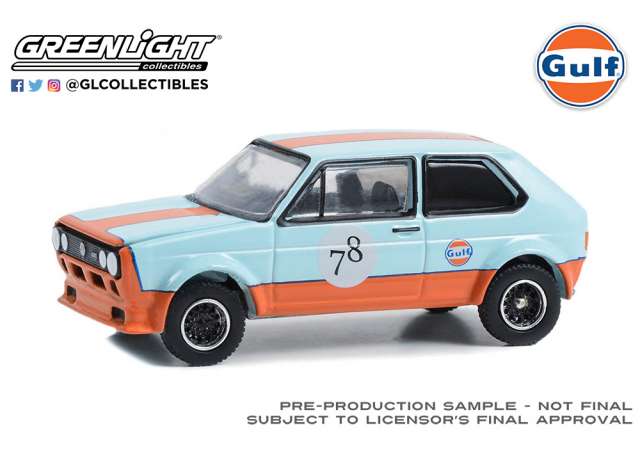 1/64 GREENLIGHT GL41135-D GULF OIL SPECIAL EDITION SERIES 1 1974 VOLKSWAGEN GOLF GTI #78