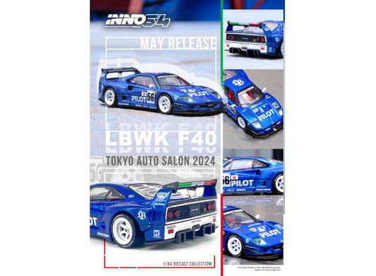 1/64 INNO64 IN64-LBWKF40-TAS24 LBWK F40 TOKYO AUTO SALON 2024 BLUE