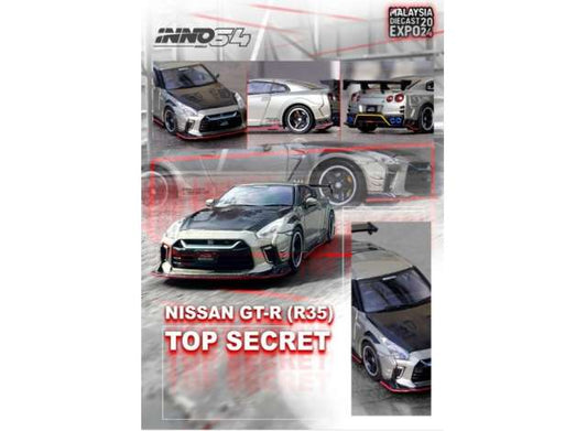 1/64 INNO64 IN64-R35TS-MDX24 NISSAN GT-R (R35)"TOP SECRET" MALAYSIA DIECAST EXPO 2024 SPECIAL EDITION