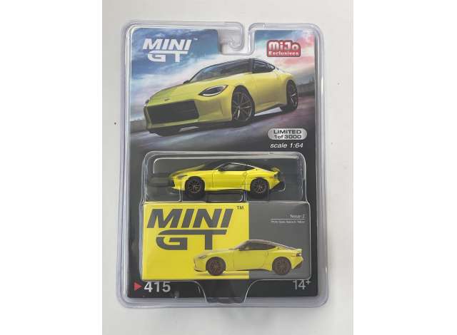 1/64 MINI GT MGT00415MJ 2023 NISSAN Z PROTO SPEC, IKAZUCHI YELLOW