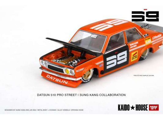 1/64 MINI GT MGTKHMG004 KAIDOHOUSE DATSUN 510 PRO STREET SK510 ORANGE