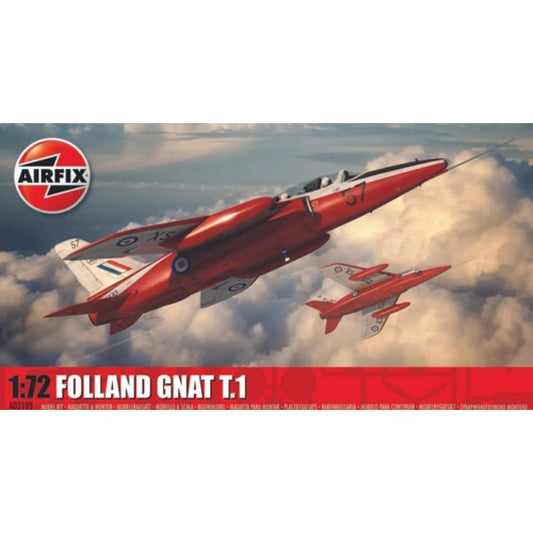 THIS ITEM IS AVAILABLE TO ORDER FROM OUR SUPPLIER - 1/72 AIRFIX AX02105 FOLLAND GNAT T.1 (PLASTIC KIT)