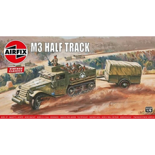 THIS ITEM IS AVAILABLE TO ORDER FROM OUR SUPPLIER - 1/76 AIRFIX AX02318V HALF-TRACK M3 (VINTAGE CLASSICS) (PLASTIC KIT)