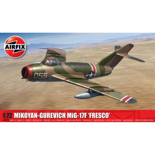 THIS ITEM IS AVAILABLE TO ORDER FROM OUR SUPPLIER - 1/72 AIRFIX AX03091A MIKOYAN-GUREVICH MIG-17F 'FRESCO' (PLASTIC KIT)