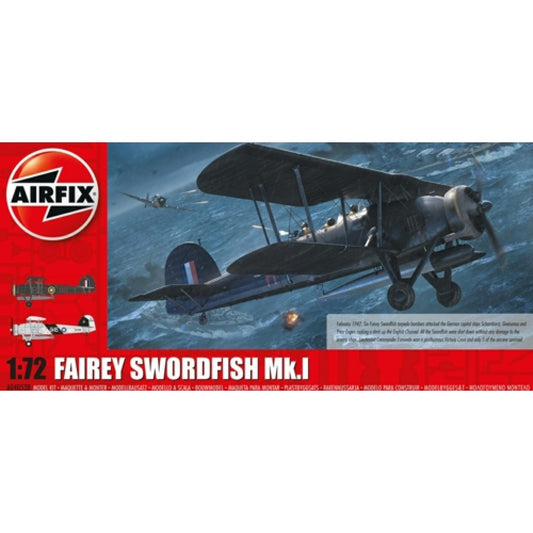 THIS ITEM IS AVAILABLE TO ORDER FROM OUR SUPPLIER - 1/72 AIRFIX AX04053B FAIREY SWORDFISH MK.I (PLASTIC KIT)