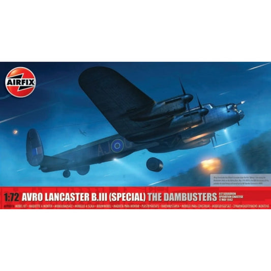 THIS ITEM IS AVAILABLE TO ORDER FROM OUR SUPPLIER - 1/72 AIRFIX AX09007A AVRO LANCASTER B.III (SPECIAL) THE DAMBUSTERS (PLASTIC KIT)