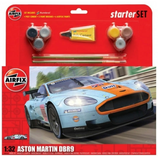 THIS ITEM IS AVAILABLE TO ORDER FROM OUR SUPPLIER - 1/32 AIRFIX AX50110 ASTON MARTIN DBR9 GULF MODEL SET (PLASTIC KIT)