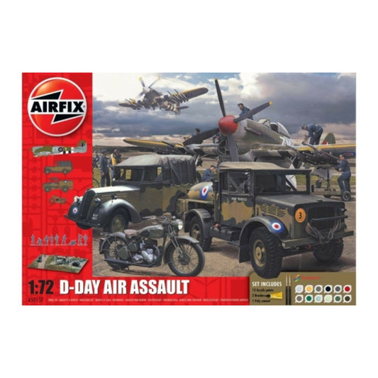 THIS ITEM IS AVAILABLE TO ORDER FROM OUR SUPPLIER - 1/76 AIRFIX AX50157A D-DAY 75TH ANNIVERSARY AIR ASSAULT GIFT SET (PLASTIC KIT)