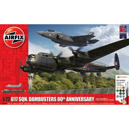 THIS ITEM IS AVAILABLE TO ORDER FROM OUR SUPPLIER - 1/72 AIRFIX AX50191 DAMBUSTERS 80TH ANNIVERSARY - GIFT SET (PLASTIC KIT)