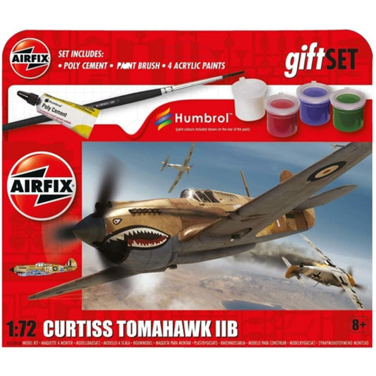 THIS ITEM IS AVAILABLE TO ORDER FROM OUR SUPPLIER - 1/72 AIRFIX AX55101A HANGING GIFT SET - CURTISS TOMAHAWK IIB (PLASTIC KIT)