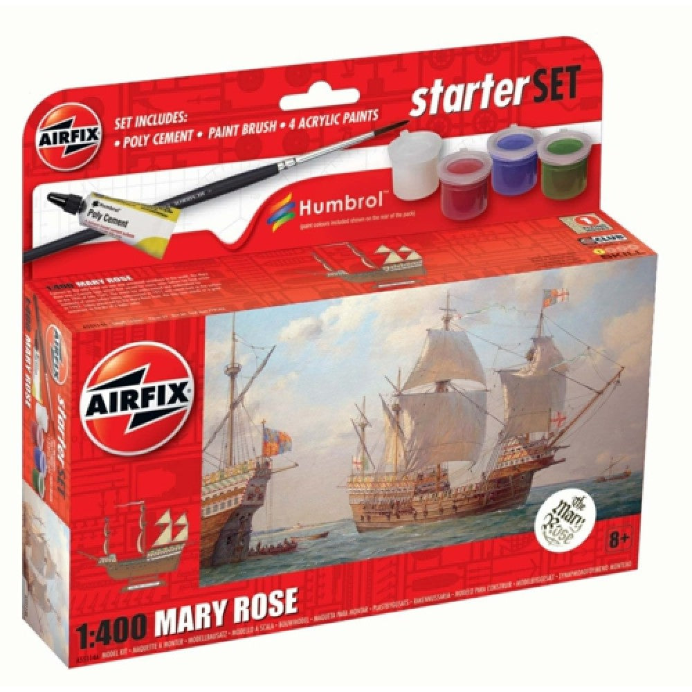 THIS ITEM IS AVAILABLE TO ORDER FROM OUR SUPPLIER - 1/400 AIRFIX AX55114A SMALL STARTER SET NEW MARY ROSE (PLASTIC KIT)