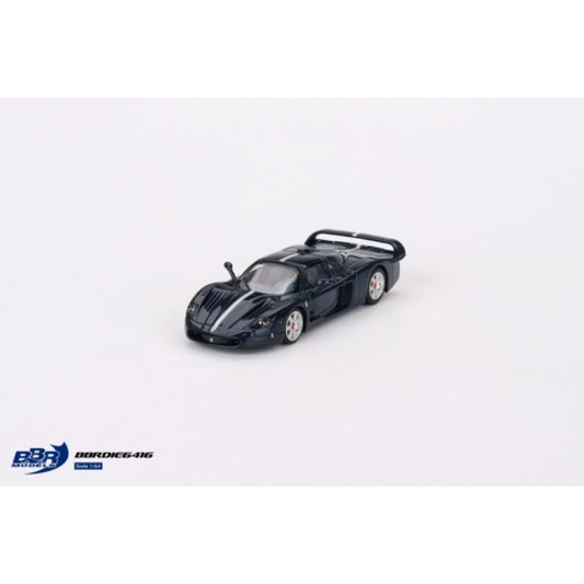 1/64 BBR BBRDIE6416 MASERATI MC12 STRADALE BLUE METALLIC WITH STRIPE