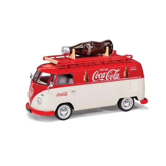 1/43 CORGI CC02740 COCA COLA VOLKSWAGEN TYPE 2 T1 SPLIT SCREEN PANEL CAMPERVAN GIANT BOTTLE VAN