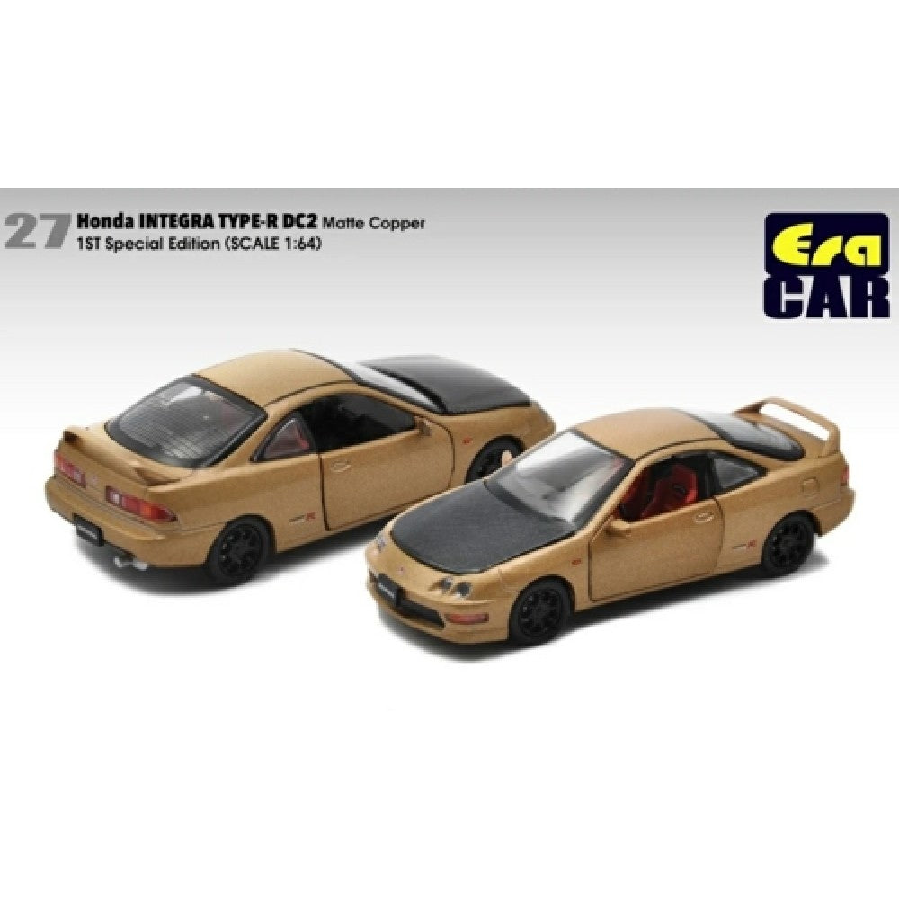 THIS ITEM IS AVAILABLE TO ORDER FROM OUR SUPPLIER - 1/64 ERA CAR ECHA20DC2RF27 27 HONDA INTEGRA TYPE-R DC2 1ST SPECIAL EDITION - BROWN