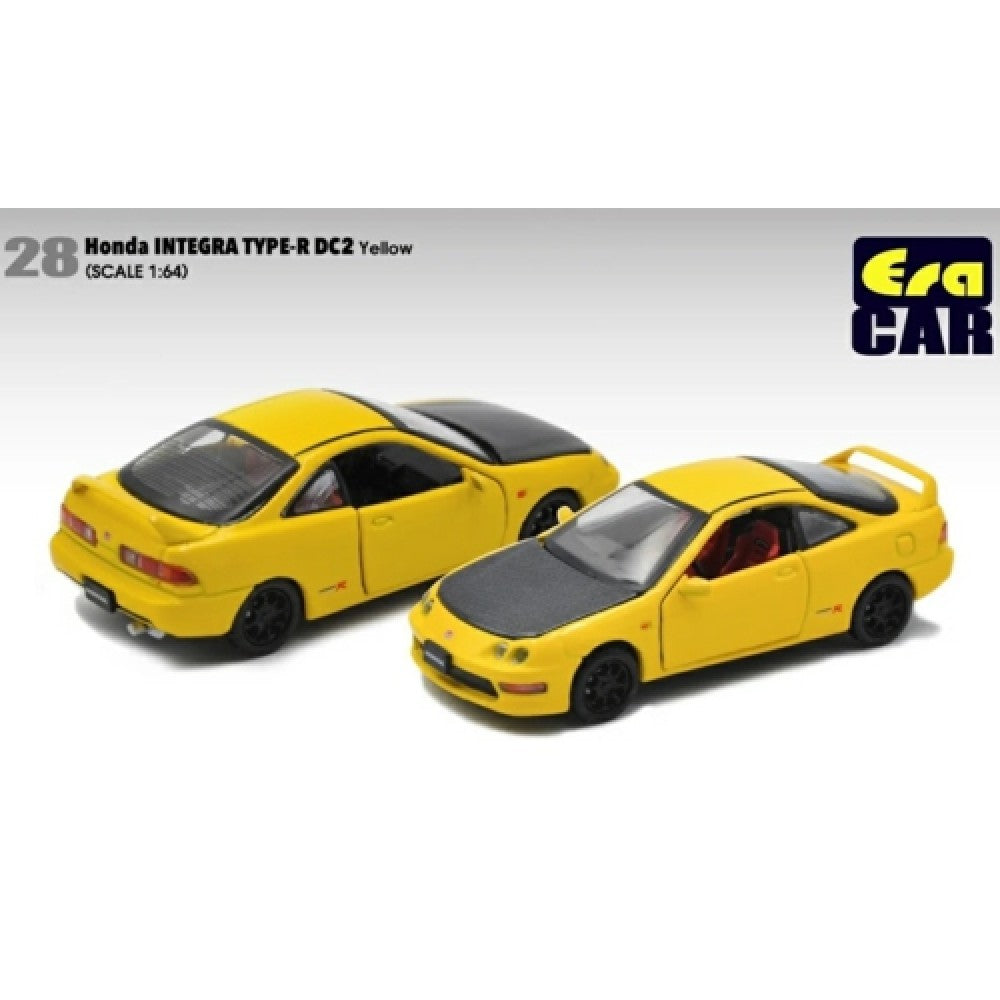 THIS ITEM IS AVAILABLE TO ORDER FROM OUR SUPPLIER - 1/64 ERA CAR ECHA20DC2RN28 28 HONDA INTEGRA TYPE-R DC2 - YELLOW