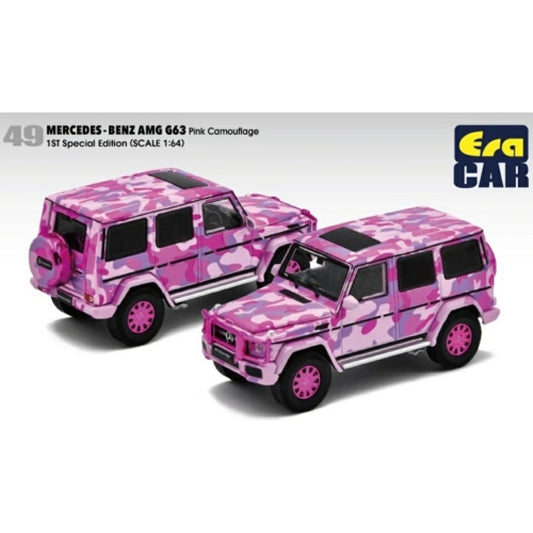 THIS ITEM IS AVAILABLE TO ORDER FROM OUR SUPPLIER - 1/64 ERA CAR ECMB214X4RF49 49 MERCEDES-BENZ G63 1 ST SP EDITION - PINK CAMOUFLAGE