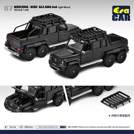 THIS ITEM IS AVAILABLE TO ORDER FROM OUR SUPPLIER - 1/64 ERA CAR ECMB226X60701 MERCEDES-BENZ G63 AMG6X6 LIGHT BLACK