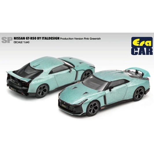 1/64 ERA CAR ECNS21GTRSP48 SP NISSAN GT-R50 BY ITALDESIGN - PRODUCTION VERSION PINK GREENISH