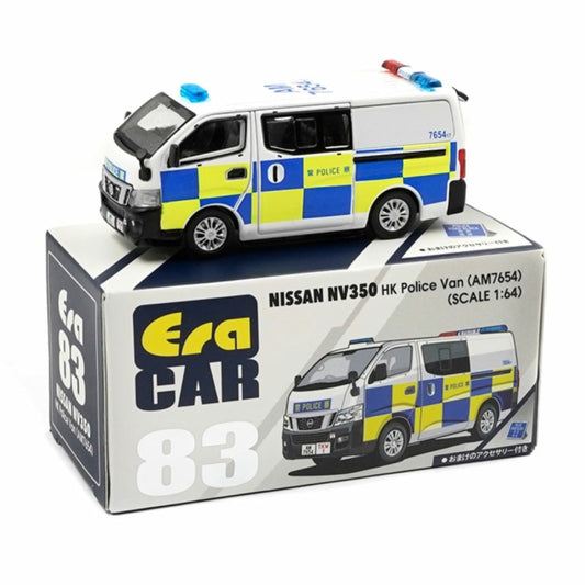 THIS ITEM IS AVAILABLE TO ORDER FROM OUR SUPPLIER - 1/64 ERA CAR ECNS21NV83 83 NISSAN NV 350 HK POLICE VAN (AM7654)