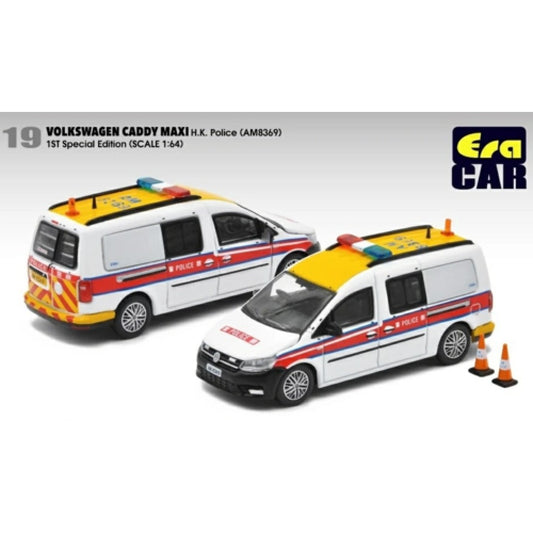 THIS ITEM IS AVAILABLE TO ORDER FROM OUR SUPPLIER - 1/64 ERA CAR ECVW20CAMRF19 19 VOLKSWAGEN CADDY MAXI - HK POLICE (AM8369) 1ST SP EDITION