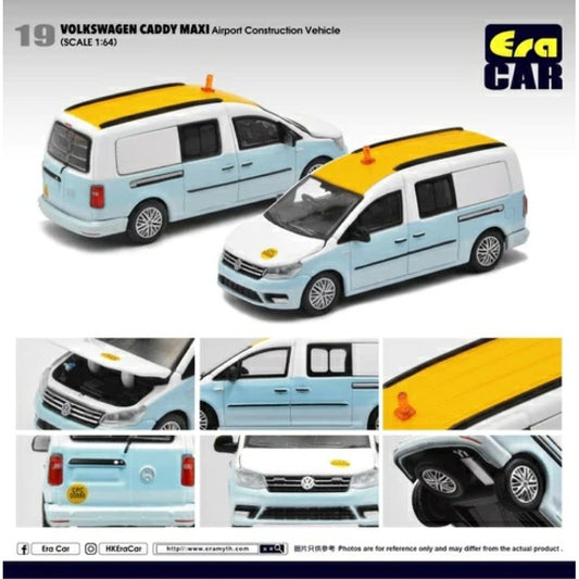 THIS ITEM IS AVAILABLE TO ORDER FROM OUR SUPPLIER - 1/64 ERA CAR ECVW20CAMRN19 19 VOLKSWAGEN CADDY MAXI - AIRPORT CONSTRUCTION VEHICLE