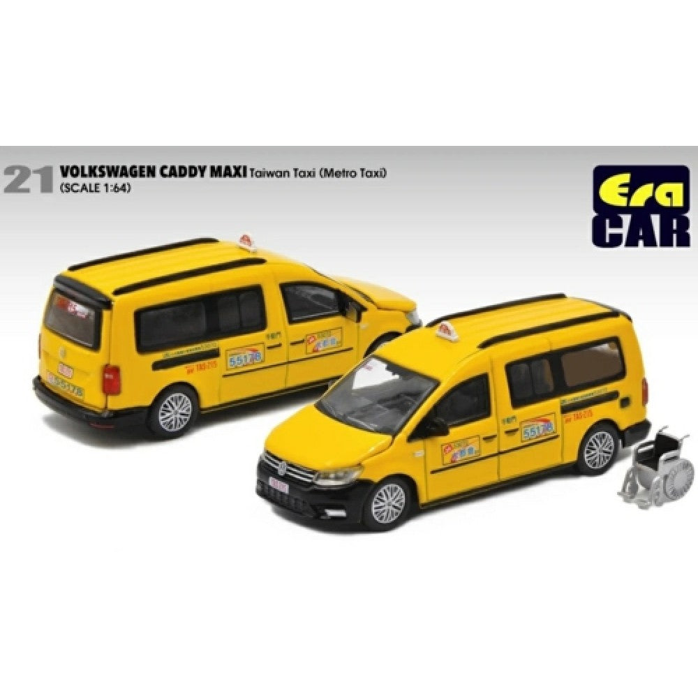 THIS ITEM IS AVAILABLE TO ORDER FROM OUR SUPPLIER - 1/64 ERA CAR ECVW20CAMRN21 21 VOLKSWAGEN CADDY MAXI - TAIWAN TAXI (METRO TAXI)