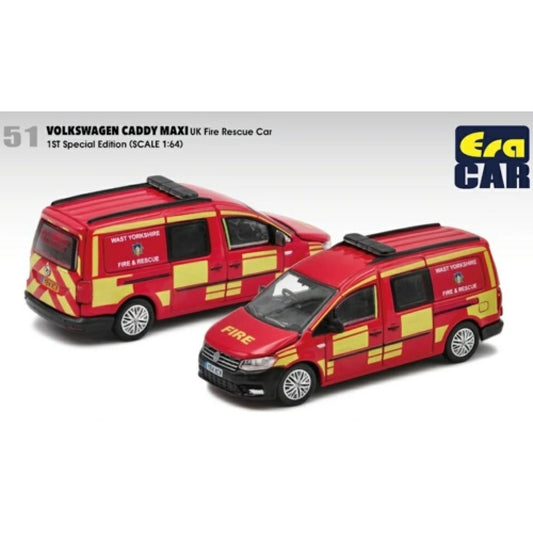 THIS ITEM IS AVAILABLE TO ORDER FROM OUR SUPPLIER - 1/64 ERA CAR ECVW21CAMRF51 51 VOLKSWAGEN CADDY MAXI - UK FIRE RESCUE CAR 1ST SP EDITION