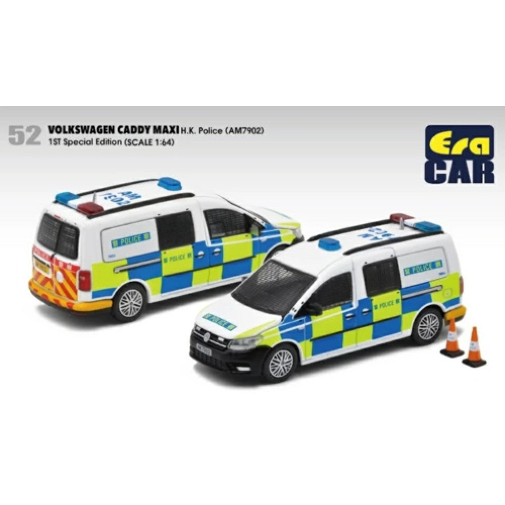 THIS ITEM IS AVAILABLE TO ORDER FROM OUR SUPPLIER - 1/64 ERA CAR ECVW21CAMRF52 52 VOLKSWAGEN CADDY MAXI - H.K. POLICE (AM7902) 1ST SP EDITION