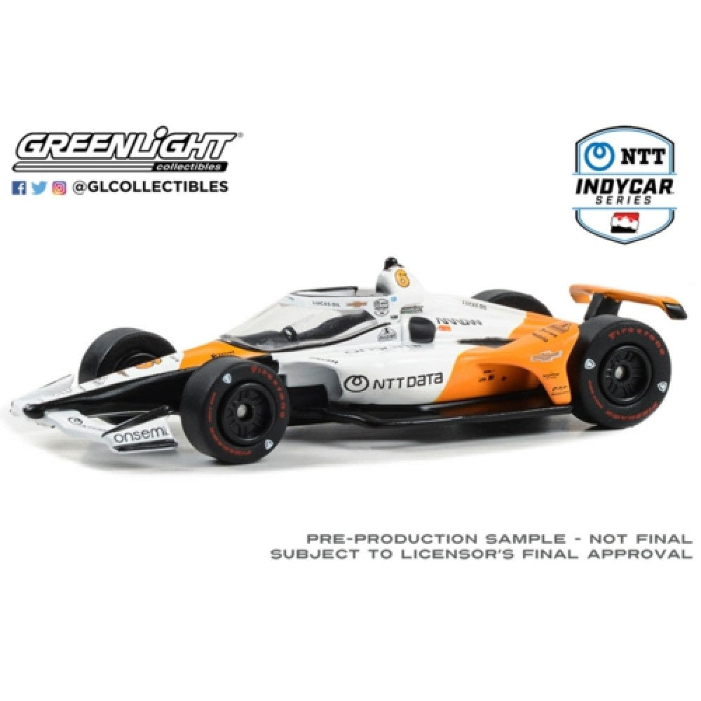 1/64 GREENLIGHT GL11583 2023 NTT INDYCAR SERIES - NO.6 FELIX ROSENQVIST/ARROW MCLAREN, NTT DATA, ONSEMI (ARROW MCLREN 60TH ANNIVERSARY TRIPLE CROWN ACCOLADE INDIANAPOLIS 500 LIVERY)