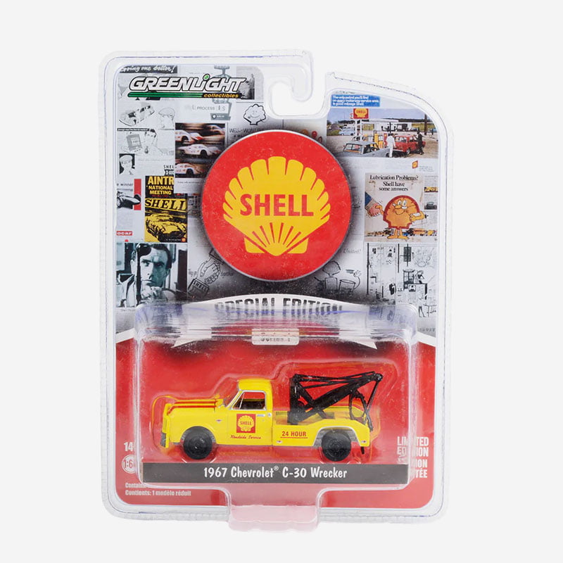 1/64 GREENLIGHT GL41125-A SHELL OIL SPECIAL EDITION SERIES 1 1967 CHEVROLET C-30 WRECKER