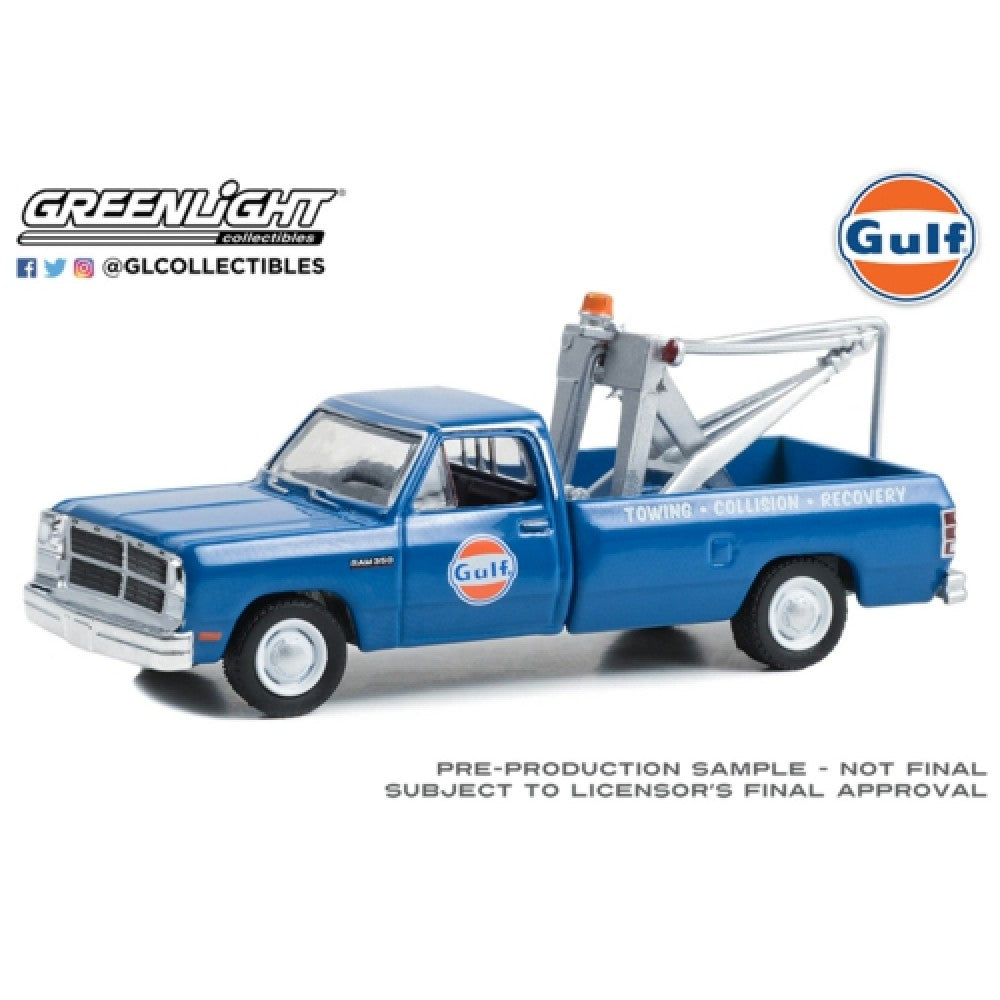 1/64 GREENLIGHT GL41135-F GULF OIL SPECIAL EDITION 1993 DODGE RAM D-350