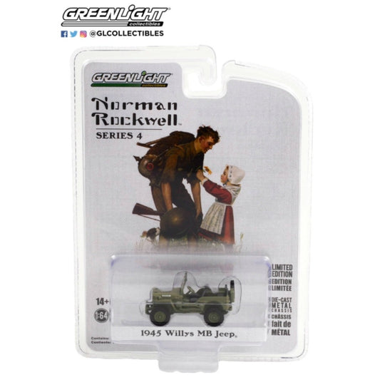 1/64 GREENLIGHT GL54060-A NORMAN ROCKWELL SERIES 4 - 1945 WILLYS MB JEEP ROYAL NETHERLANDS ARMY