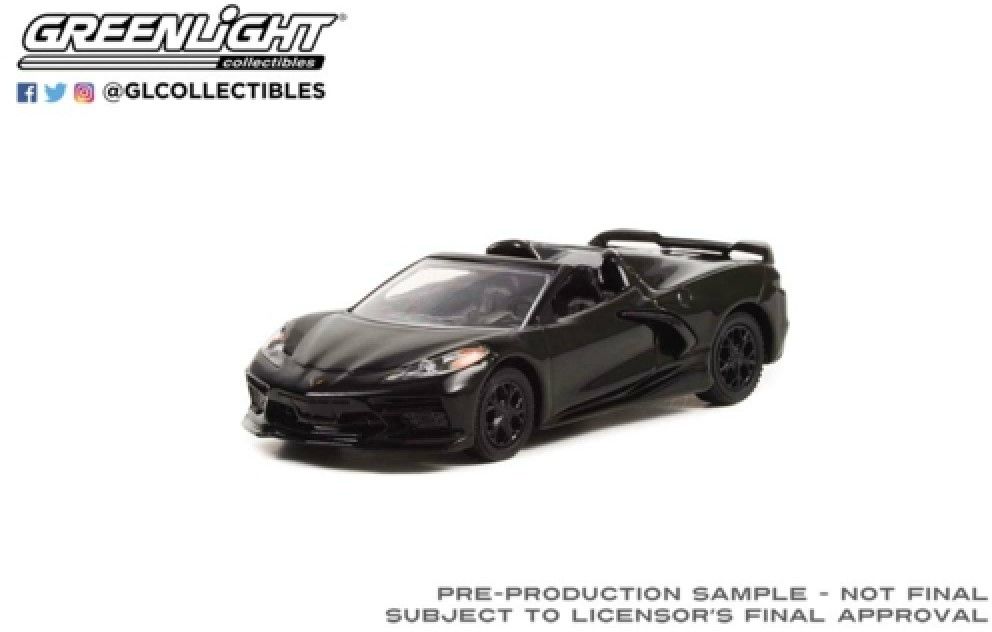 1/64 GREENLIGHT 28090-D BLACK BANDIT COLLECTION SERIES 26 - 2021 CHEVROLET CORVETTE STINGRAY