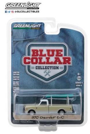 1/64 GREENLIGHT GL35100-B BLUE COLLAR COLLECTION SERIES 4 1970 CHEVROLET C-10