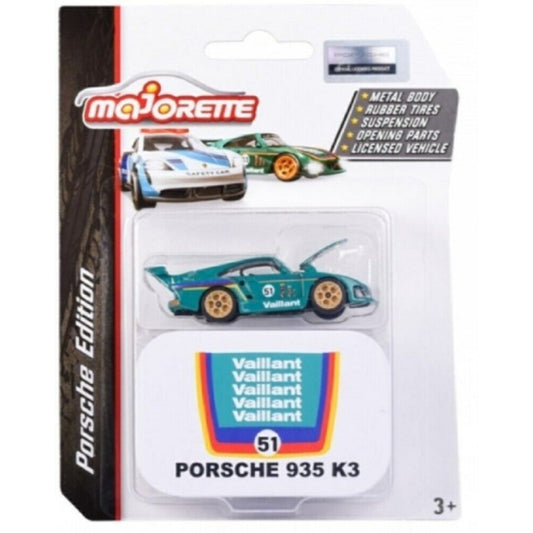 THIS ITEM IS AVAILABLE TO ORDER FROM OUR SUPPLIER - 1/64 MAJORETTE MAJ212053161A PORSCHE 935 K3 (TEAL) VALIANT NO.51 WITH COLLECTORS TIN