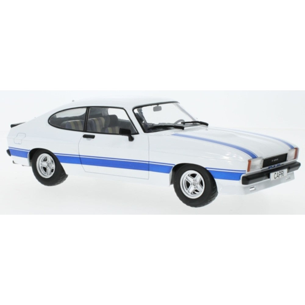 THIS ITEM IS AVAILABLE TO ORDER FROM OUR SUPPLIER - 1/18 MCG MCG18347 FORD CAPRI MK II X-PACK WHITE 1975