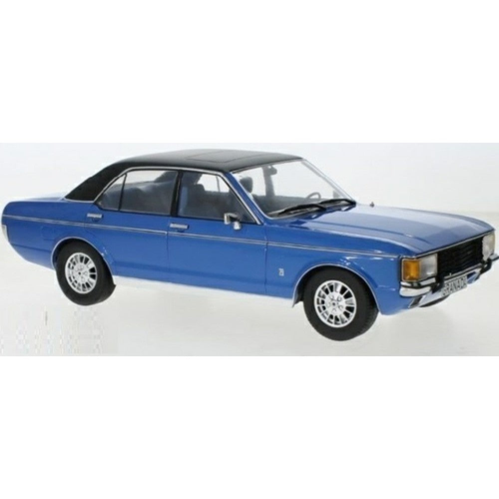 THIS ITEM IS AVAILABLE TO ORDER FROM OUR SUPPLIER - 1/18 MCG MCG18394 FORD GRANADA MK I MET.BLUE/MATT BLACK 1975 (LHD)