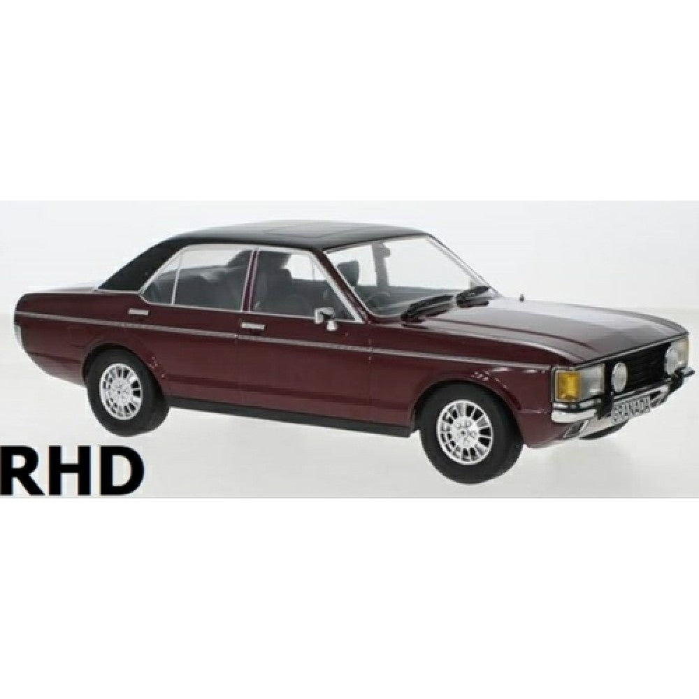 THIS ITEM IS AVAILABLE TO ORDER FROM OUR SUPPLIER - 1/18 MCG MCG18467 FORD GRANADA MK I METALLIC RED/MATT BLACK 1975 (RHD)