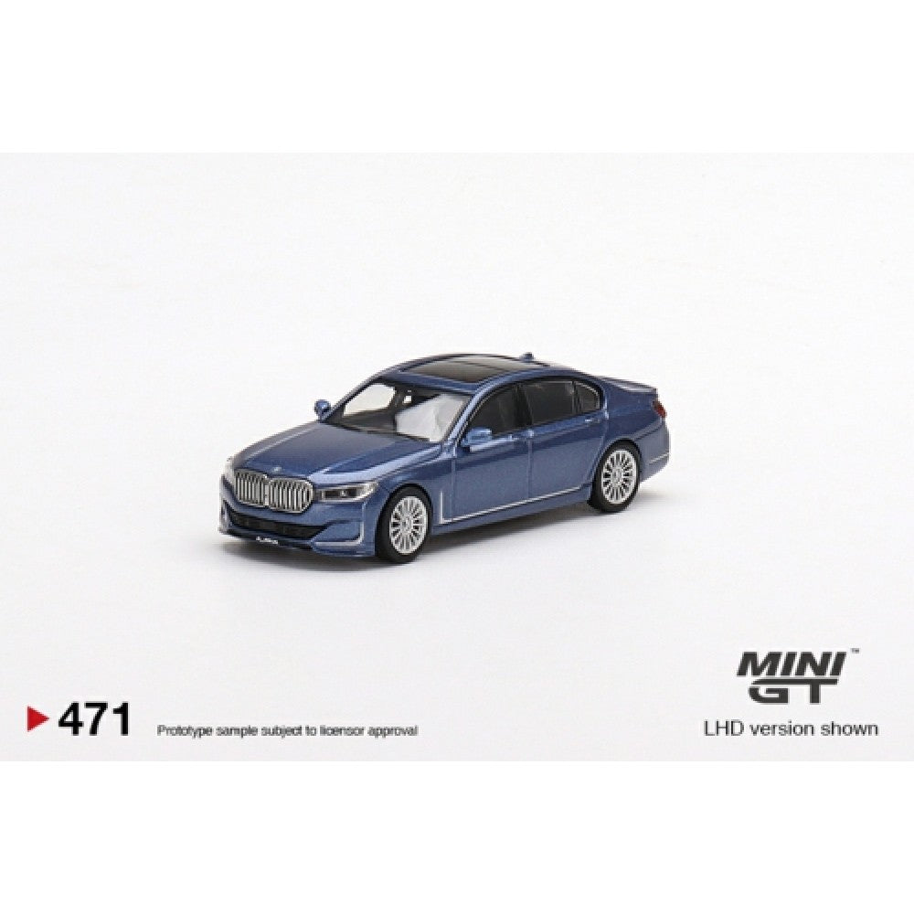 1/64 MINI GT MGT00471-R BMW ALPINA B7 XDRIVE ALPINA BLUE METALLIC RHD