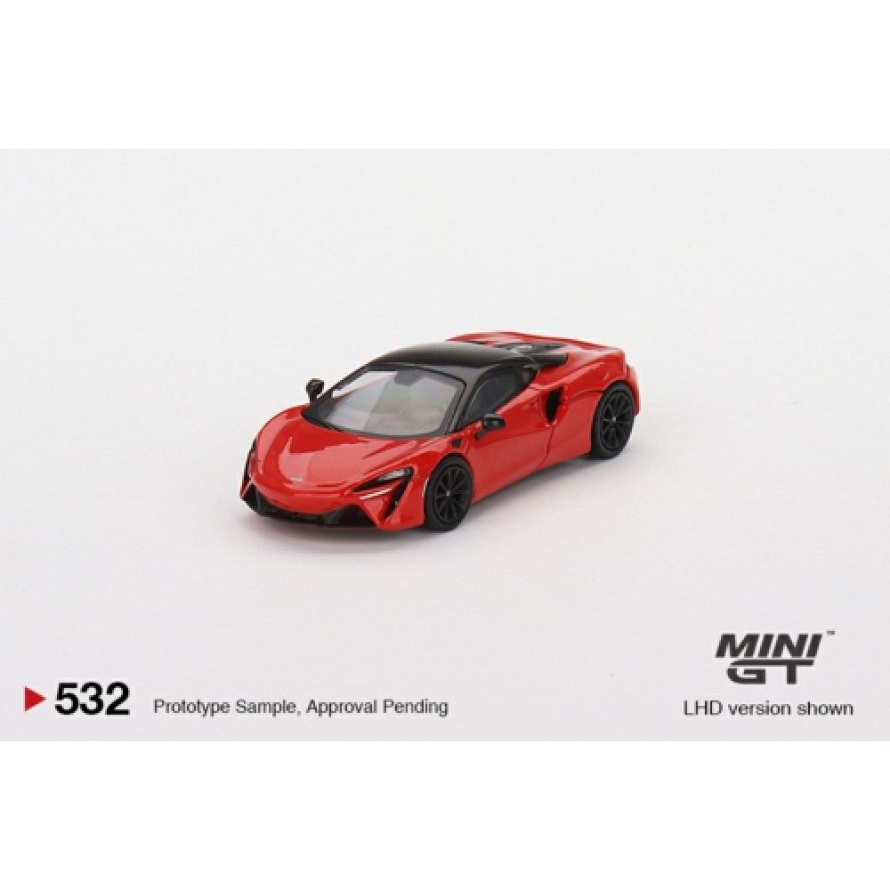 1/64 MINI GT MGT00532-L MCLAREN ARTURA VERMILLION RED 2023 (LHD)