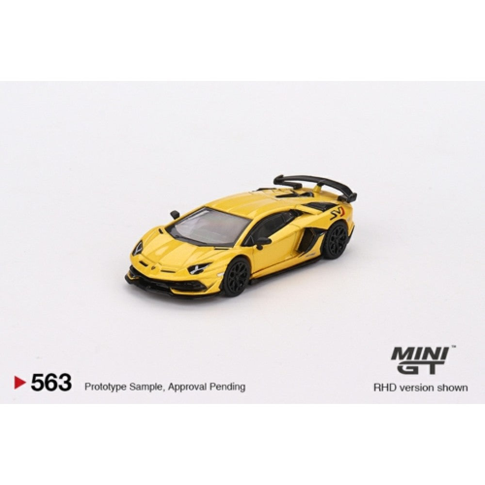 1/64 MINI GT MGT00563-L LAMBORGHINI AVENTADOR SVJ GIALLO ORION (LHD)